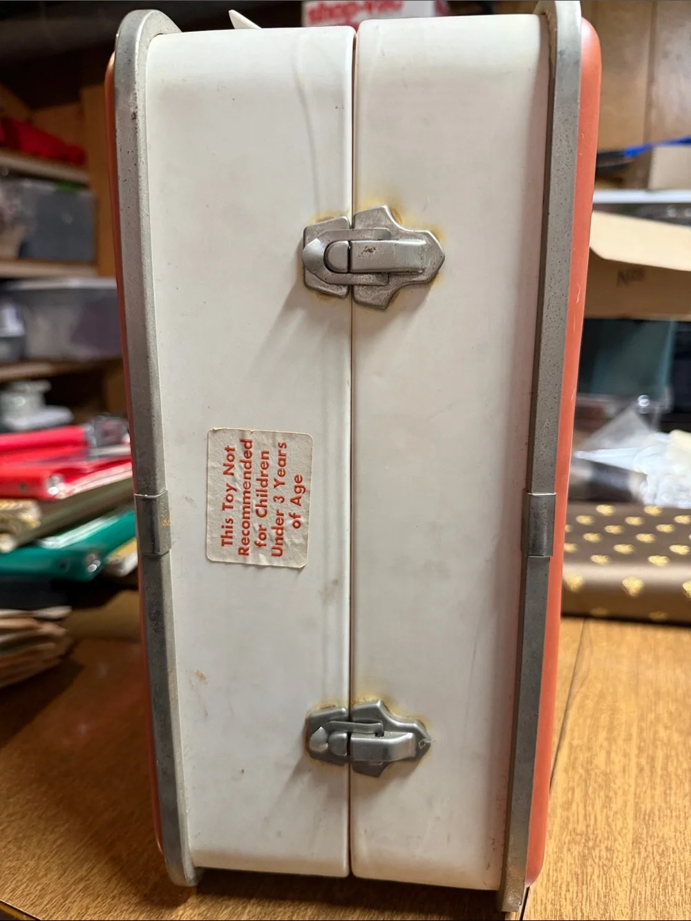 Vintage Barbie Travel Trunk with Barbie Dolls & Ken Head